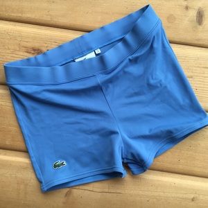 Lacoste baby blue swim bottoms